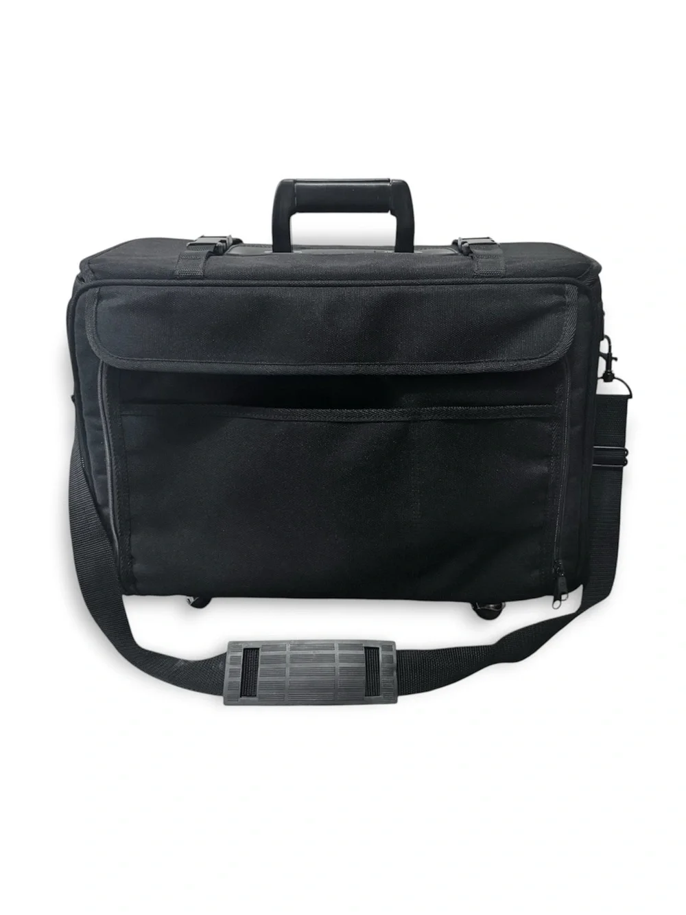 Rolling Briefcase Laptop Suitcase with Wheels Black